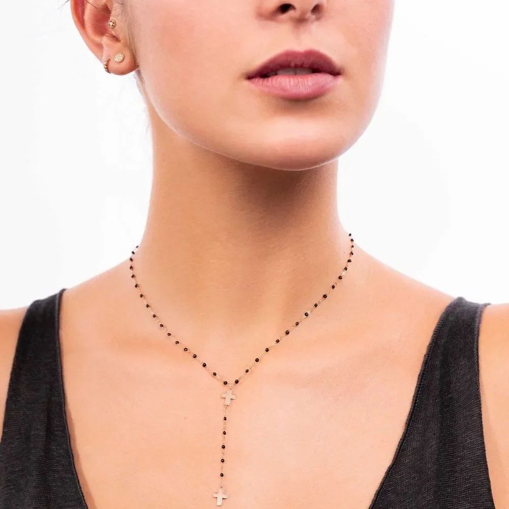 Cross y shape necklace A846
